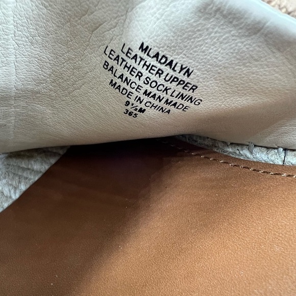 NWOT MARC FISHER Adalyn Platform Wedge Leather Espadrille Sandals Brown 9.5M - Picture 13 of 13